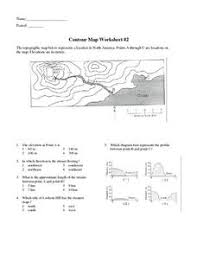 Reading topographic map answer key. Worksheets Contour Maps Lesson Plans Worksheets