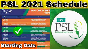 Tickets for psl 6 the upcoming pakistan super league (psl) season six will go on sale next week. Psl Schedule 2021 1st Match Starting Date Pakistan Super League Uae Psl 2021 Live Ipl Youtube