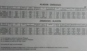 Linea De Bus De Zaragoza A Pinseque Y Alagon Horarios Y Recorridos