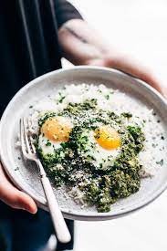 Creamy Green Shakshuka With Rice Recipe Shakshuka Healthy Recipes Vegetarian Recipes