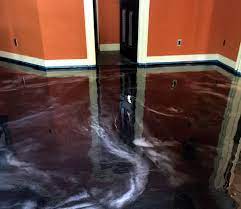 Epoxy Shell 1000 Metallics System Brushed Aluminum Black Ice R L Surfacing Metallic Epoxy Floor Epoxy Floor Coating Floor Coating