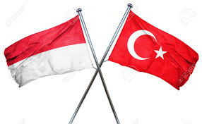 Die indonesische flagge ist eine vertikale trikolore und zeigt in der mitte das nationale emblem. Indonesien Flagge Mit Turkei Flagge Kombiniert Lizenzfreie Fotos Bilder Und Stock Fotografie Image 56725415