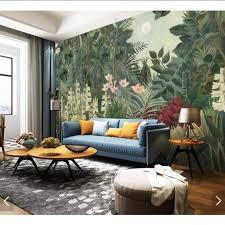 Cczxfcc Nordic Tropical Leaves Flower Wallpaper 3d Print Photo Stereo Art Wall Stickers 3d Wall Picture Paper Rain Fo Dekoration Dschungel Tapete Zimmer Tapete