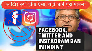 As per recent reports , social media platforms instagram, facebook, whatsapp, and twitter may be banned in india from tomorrow for not complying with the. Iuqqnbv22ytwom
