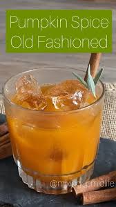 Pumpkin Spice Old Fashioned Video In 2020 Fall Recipes Pumpkin Spice Cocktail Recipes