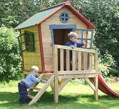 Redwood Tower Wooden Playhouse Crux Baby Kids Garden Play Play Houses Wooden Playhouse