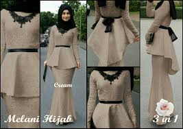Model ini biasanya hanya menggunakan 1 atau paling banyak 2 jenis kain. Baju Setelan Hijab Rok Modis Desain Model Penguin Modern Terbaru