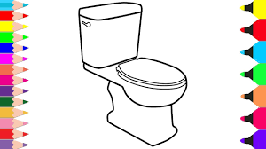 Make a coloring book with room bathroom for one click. Learn Colors For Kids Coloring Pages Toilet Drawing And Coloring Drawing And Painting For Baby Youtube