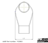 DO88 Cobra Head Intake Hose 63mm/2.5 Inch