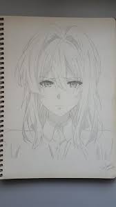 How to get better at drawing anime reddit. A Drawing I Did Before The Anime Was Released Violetevergarden