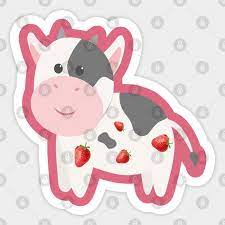 Nov 14, 2020 · if you're not much of a seamstress you can use fabric glue to make this funfetti pillow, but sewn or stuck, it makes a great gift for 8 year old girls. Cute Strawberry Cow Pet Strawberry Cow Aufkleber Teepublic De