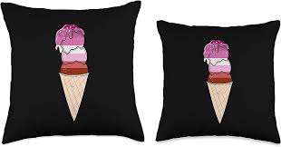 Amazon.com: Lesbian Ice Cream Lesbian Pride Throw Pillow, 18x18, Multicolor  : Home & Kitchen