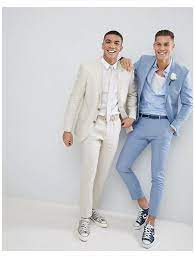 River Island Wedding Linen Suit Jacket In Light Blue Asos Wedding Linen Suit River Island Wedding Beach Wedding Suits Prom Suits For Men Wedding Suits Men