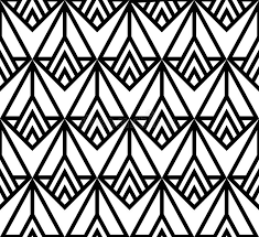 Photo About Geometric Black And White Seamless Pattern In Art Deco Style Illustration Of Fabric Deco Shape 57121829 Art Deco Pattern Pattern Art Art Deco