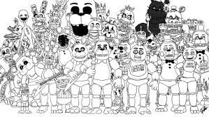 fnaf coloring pages nightmare google search five nights at freddy s coloriages d&#x00027;automne