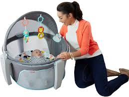 Amazon Com Fisher Price On The Go Baby Dome Grey Blue Yellow White Baby