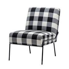 Maybe you would like to learn more about one of these? Eluxury Armless Tufted Accent Chair Black Buffalo Check Target