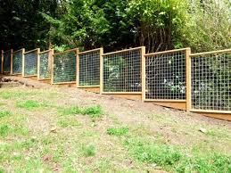 Wood And Wire Hog Wire Fence Fence Design Fence Landscaping