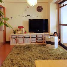 lounge ウォールステッカー 狭小住宅 ペペロミア こどものもの 観葉植物 などのインテリア実例 2016 02 04 13 56 54 roomclip ルームクリップ 幼児室の収納 インテリア 収納