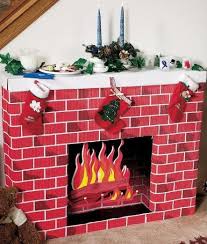 Christmas without a fireplace just doesn't feel complete. Nostalgic Fireplace 3d Cardboard Kit Diy Christmas Fireplace Cardboard Fireplace Christmas Fireplace