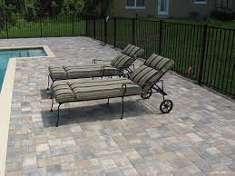 Deck Flagstone Pavers In Cream Beige Charcoal New England Pattern Pool Houses Flagstone Pavers Pool Remodel