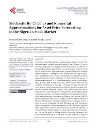 Understanding the concept of the. Pdf Stochastic Ito Calculus And Numerical Approximations For Asset Price Forecasting In The Nigerian Stock Market