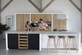 Koak Design Makes Real Massif Oak Wooden Kitchen Doors For Ikea Kitchen Cabinets And Concrete Worktops Ikea Keuken Gerenoveerde Keuken Kleine Keuken Verbouwen
