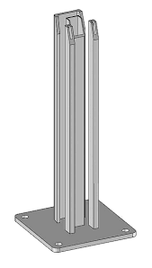 Support poteau a fixer 7 x 7 prix généralement constaté : Pied De Poteau Bricomarche