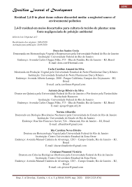 Dados e factos relevantes da empresa carlos manuel silva santos, joão carlos santos e angela gabriela santo. Pdf Residual 2 4 D In Plant Tissue Culture Discarded Media A Neglected Source Of Environmental Pollution