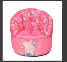 kids peppa pig sofa bean bag chair spot clean 18 x 18 x 18 multi color peppapig bean bag chair bean bag chair kids bean bag sofa
