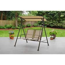 Mainstays Aiden 2 Seat Sling Swing Walmart Com Outdoor Furniture Sets Restoration Hardware Dining Chairs Backyard Swings