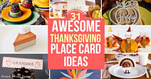 That said, for thanksgiving this year, put a bit more thought into your thanksgiving place cards. 31 Awesome Thanksgiving Place Card Ideas Press Print Party
