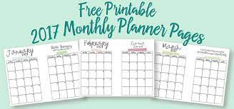 Hello there, you will find printable images gallery for art, calendar, letters, birthday to organizational printing needs. Free Printable A5 2017 Monthly Calendars Live Craft Eat