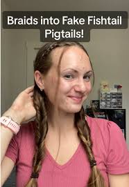 Fake Fishtail Pigtails Tutorial for Effortless Style
