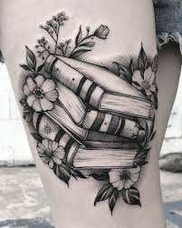 Books And Flowers Danapointtattoo Danapoint Bookish Tattoos Geometric Tattoo Tattoos