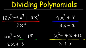 We know how to divide some simple polynomials by monomials. Dividing Polynomials By Monomials Binomials Using Long Division Youtube