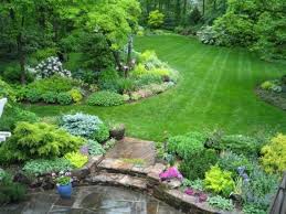 Here we've compiled 70 of the best backyard design ideas we could come up with to transform your yard into something grand! Reader Photos Sally S Garden In Maryland Finegardening Large Backyard Landscaping Large Yard Landscaping Backyard Garden