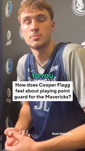 Cooper Flagg says he’s “excited to experiment and do some new things” with  the Mavericks