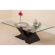 For a natural take, opt for wood. Milano Coffee Table Glass And Black Wood