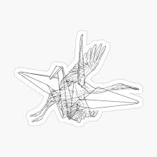 This poster will look amazing in combination with other prints by this artists. Origami Crane Simple And Clean Elegant Line Art Poster By Cpacarts Redbubble