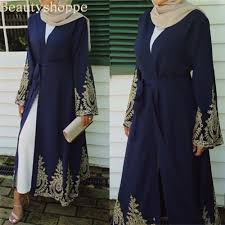 Women Pakistan Clothing Qatar Uae Muslim Kimono Hijab Front Open ...