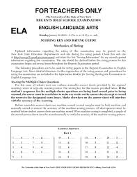 Answer key available separately at courseworkbooks.com. Regents Exam In Ela Jan 15 Answers