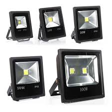 Led Slim Flood Light 50w 6000k Day Light Outdoor Black Landscape Lamp Decorative Wall Pack