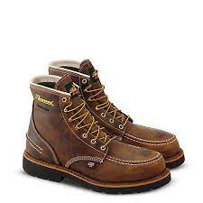 Nylon shank controls the movement of feet over rugged surfaces but also allows free forefoot movement. Thorogood Men S 6 In Usa Moc Toe Waterproof Safety Wedge Work Boot 804 3696 At Tractor Supply Co
