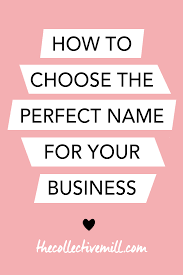 How To Choose The Perfect Name For Your Business The Fringe Event Planning Business Business Names Craft Business