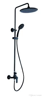 2021 Luxury Exposed Black Rain Shower Solid Brass Shower Mixer Faucets 80101 From Wooalan 205 63 Dhgate Com Brass Shower Bathroom Shower Faucets Bathroom Shower