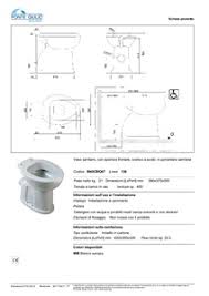 652 alta qualità con apertura verso l'esterno per anziani e disabili. 130 Wc A Pavimento By Ponte Giulio