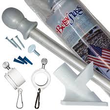 A flag pole might be a small part of your rv life, but it is a very visual one. Betsy Flags American Flag Pole Aluminum 5 Mounting Bracket Spinner Rings Tangle Free Flagpole For Us American Flag Products By Valley Forge Flag Walmart Com Walmart Com