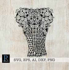 Download Zentangle Elephant Svg Mandala Elephant Svg Elephant For Etsy In 2021 Zentangle Elephant Mandala Elephant Zentangle