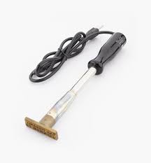 Buckeye engraving's branding irons are made of brass for excellent heat conductivity and come with a 10″ steel shank with wooden handle for flame heating. Electric Branding Irons Lee Valley Tools
